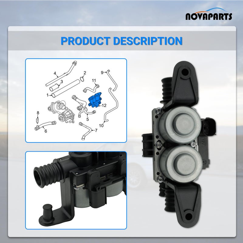 NOVAPARTS صمام تحكم سخان HVAC NOVAPARTS 64116906652 لسيارات BMW E60 535i E61 E63 E64 E65 E66 E53 525i 528i 530i 550i 645Ci 650i 745i 750i 760i M5 M6 Alpina لاند روفر رينج روفر سبورت 64128374995 - Image 4